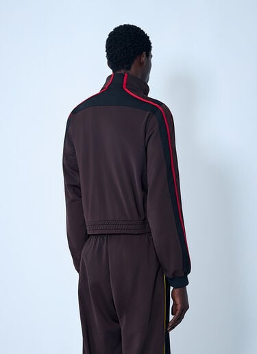 Logo Motif Shrunken Track Jacket Martine Rose Logo Motif Shrunken Track Jacket Brown mtr0162007