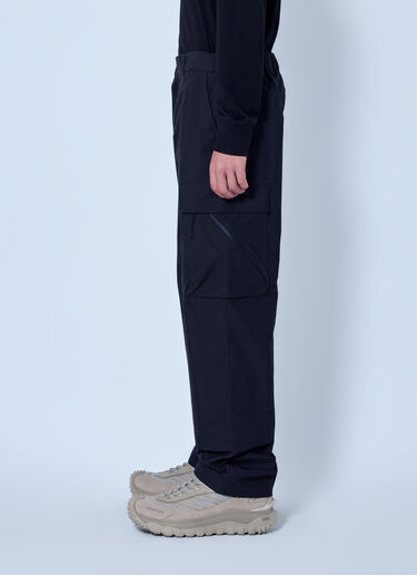 LN-CC® - Moncler: Cotton Blend Trousers - Black Moncler Cotton Blend Trousers Black mon0166018