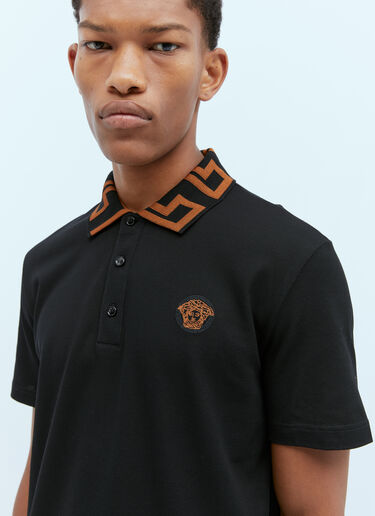 메두사 그레카 폴로 셔츠 Versace 메두사 그레카 폴로 셔츠 블랙 ver0154006