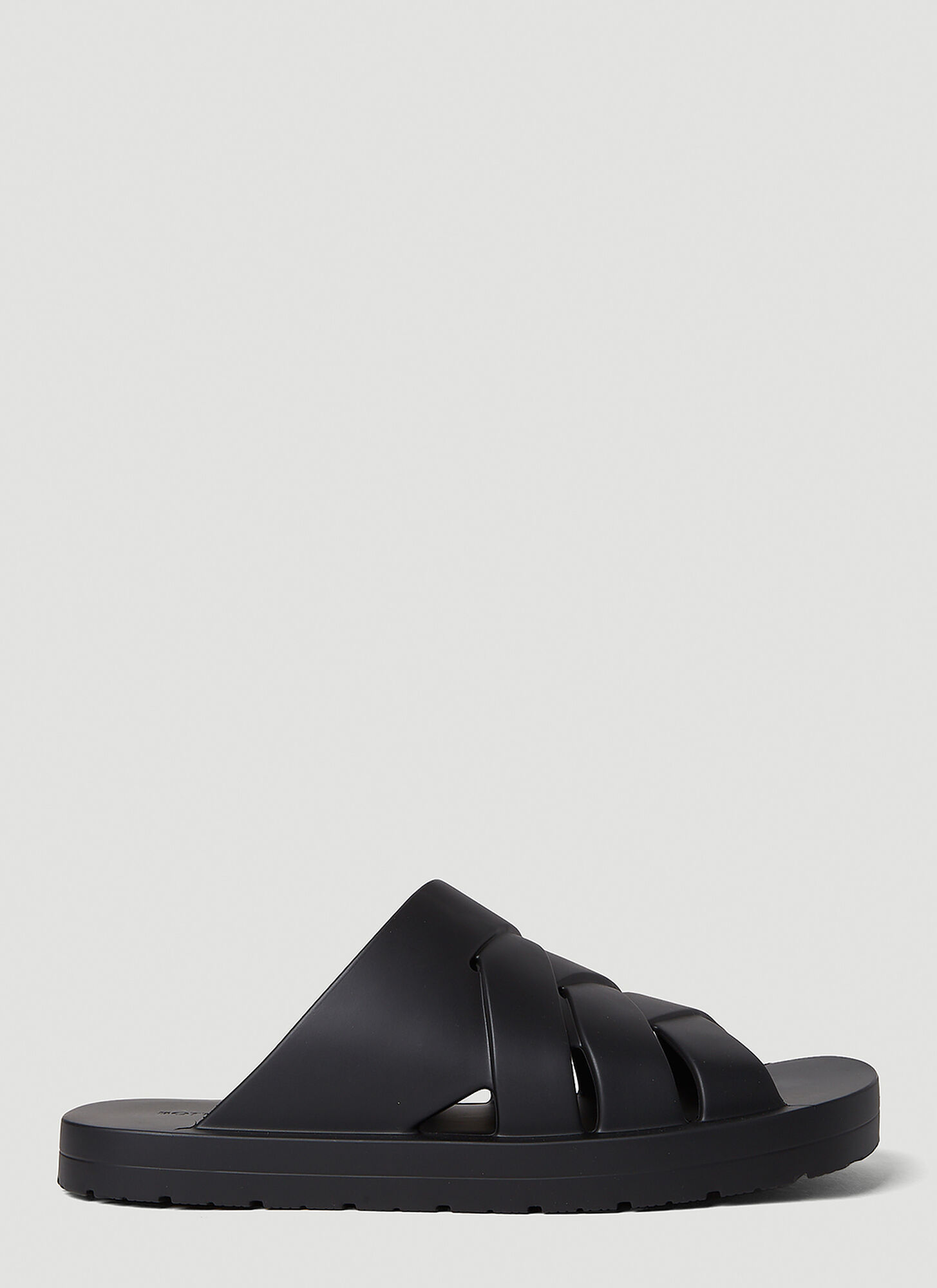 Bottega Veneta Plat Sandals In Black