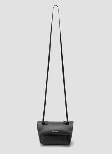 Acne Studios Alexandria Knotted-Strap Shoulder Bag Black acn0346033