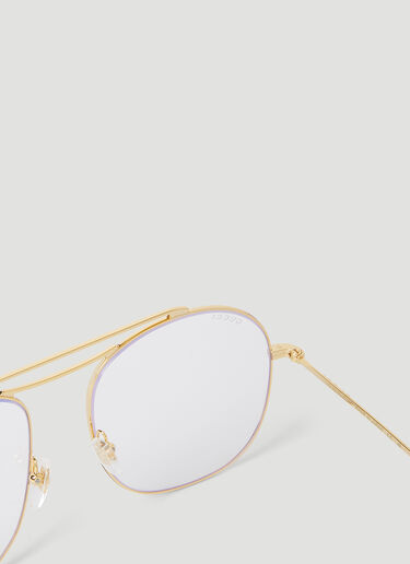 Gucci 에이비에이터 프레임 안경 골드 guc0152331