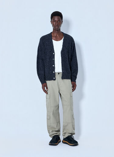 LN-CC® - Stüssy: Textured Cardigan - Navy Stüssy Textured Cardigan Navy sts0164033