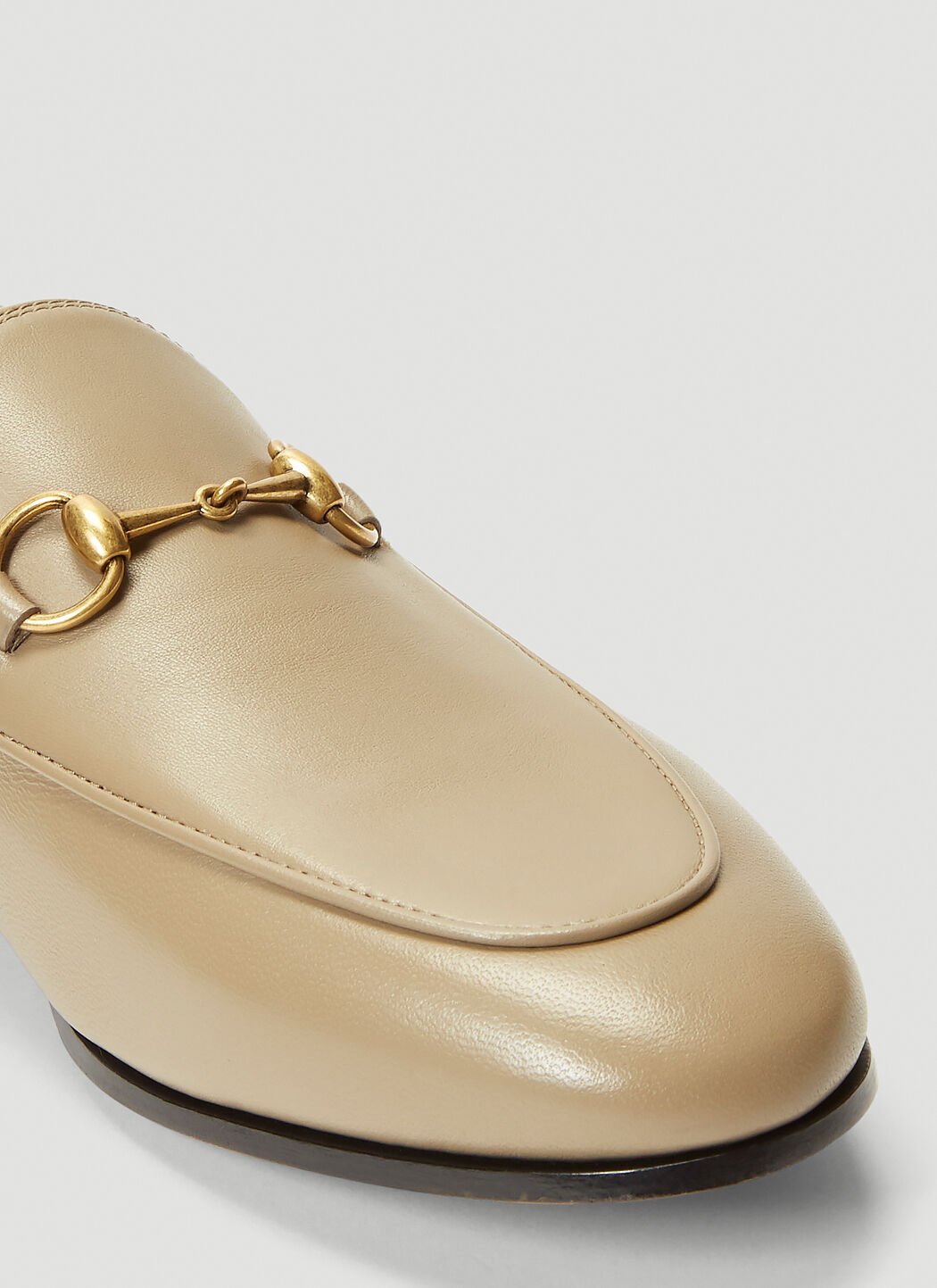 Beige gucci loafers store