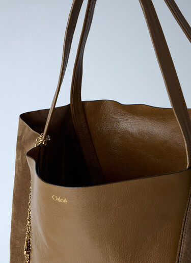 Chloé Spin Tote Bag Brown chl0263092