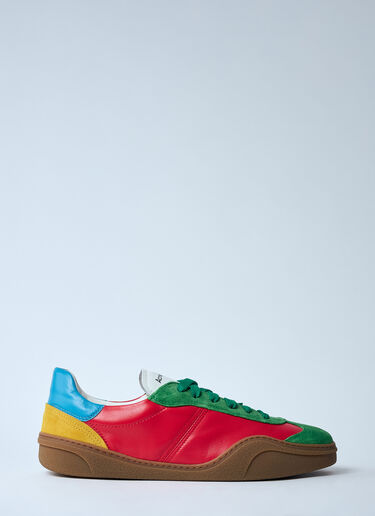 Acne Studios Leather Low-Top Sneakers Red acn0159025