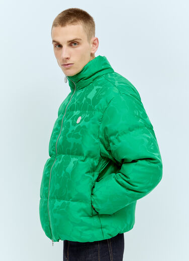 A BATHING APE® Camo Puffer Down Jacket Green aba0154009
