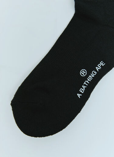 BAPE Socks A BATHING APE® BAPE Socks Black aba0154019