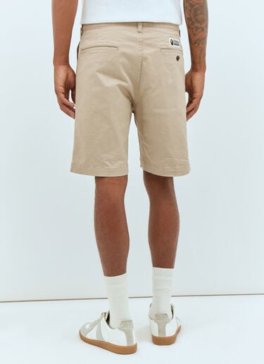 Ape Head One Point Chino Shorts A BATHING APE® Ape Head One Point Chino Shorts Beige aba0156004