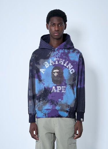 A BATHING APE® Tie-Dye Hooded Sweatshirt Purple aba0158003