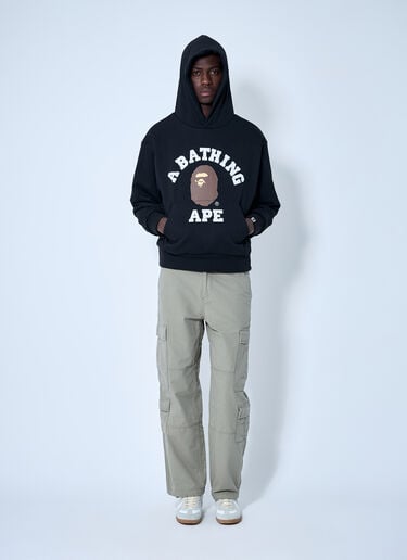 A BATHING APE® Padded Hooded Sweatshirt Black aba0158004