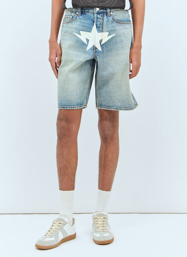 Twin Star Shorts A BATHING APE® Twin Star Shorts Blue aba0158005