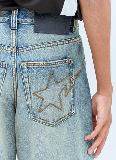 Twin Star Shorts A BATHING APE® Twin Star Shorts Blue aba0158005