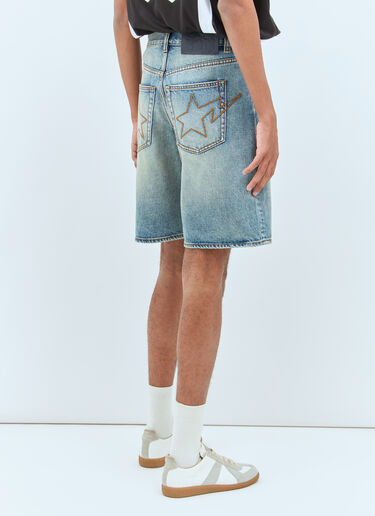 Twin Star Shorts A BATHING APE® Twin Star Shorts Blue aba0158005