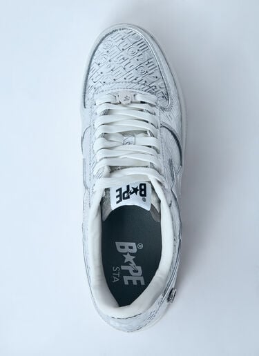 A BATHING APE® Bape Sta #5 Sneakers Silver aba0159002