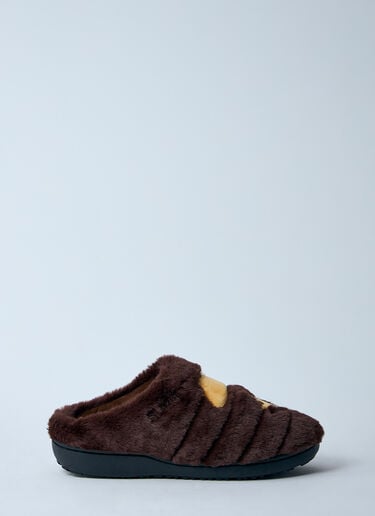 Ape Head Puffer Slides A BATHING APE® Ape Head Puffer Slides Brown aba0159003
