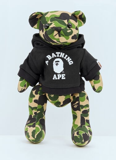 A BATHING APE® 카모 베어 푸시 인형 그린 aba0357001