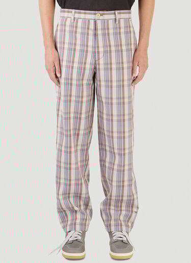 Check Straight-Leg Pants Acne Studios Check Straight-Leg Pants Purple acn0146027
