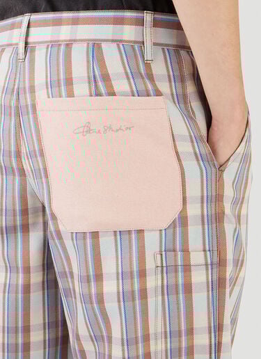 Check Straight-Leg Pants Acne Studios Check Straight-Leg Pants Purple acn0146027