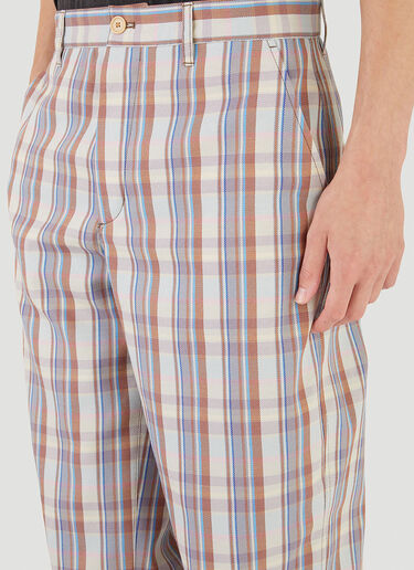 Check Straight-Leg Pants Acne Studios Check Straight-Leg Pants Purple acn0146027