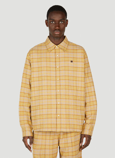 Acne Studios Check Shirt Yellow acn0151015
