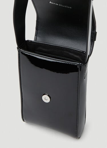 Acne Studios 方脸铭牌迷你斜挎包 黑色 acn0151037