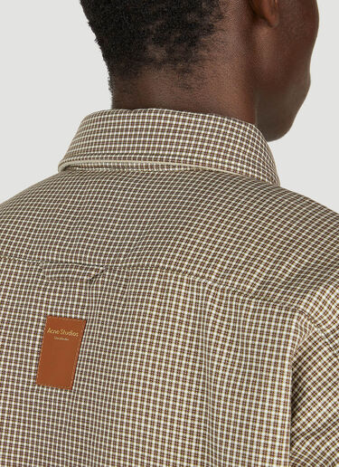 Acne Studios Check Shirt Brown acn0152011