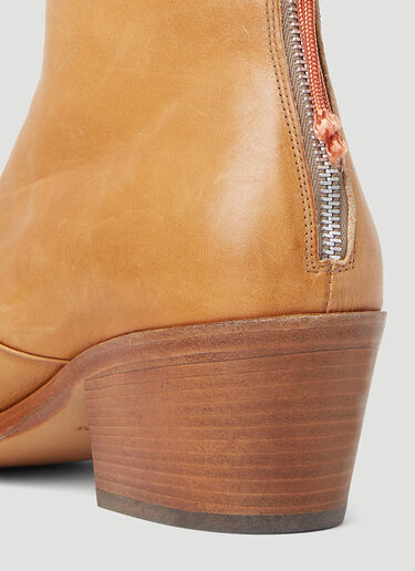 Stacked Heel Boots Acne Studios Stacked Heel Boots Brown acn0152027