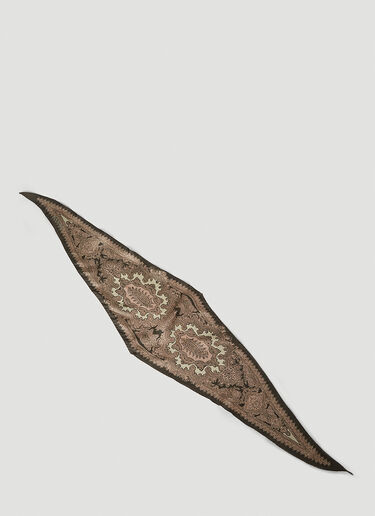 Acne Studios Paisley Diamond Scarf Brown acn0152052