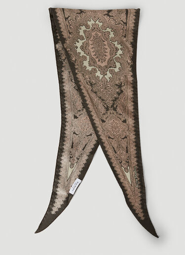 Acne Studios Paisley Diamond Scarf Brown acn0152052