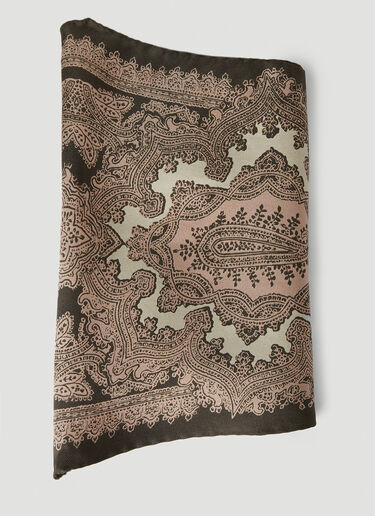 Acne Studios Paisley Diamond Scarf Brown acn0152052