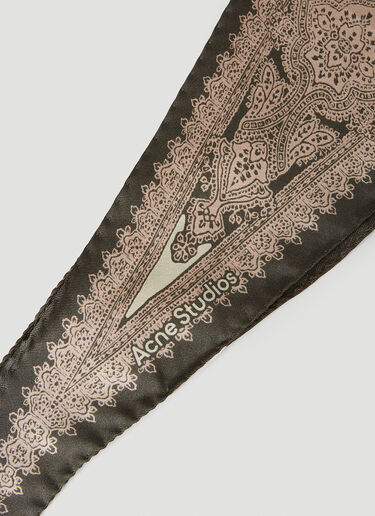 Acne Studios Paisley Diamond Scarf Brown acn0152052