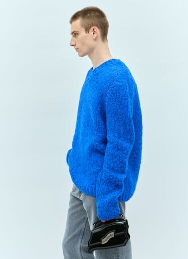 Knitted Alpaca Mix Sweater Acne Studios Knitted Alpaca Mix Sweater Blue acn0154019