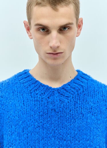 Knitted Alpaca Mix Sweater Acne Studios Knitted Alpaca Mix Sweater Blue acn0154019