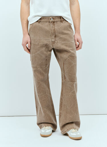 Acne Studios Patch Canvas Pants Brown acn0155010