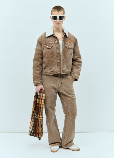 Acne Studios Patch Canvas Pants Brown acn0155010
