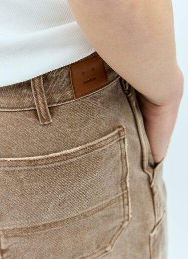 Acne Studios Patch Canvas Pants Brown acn0155010