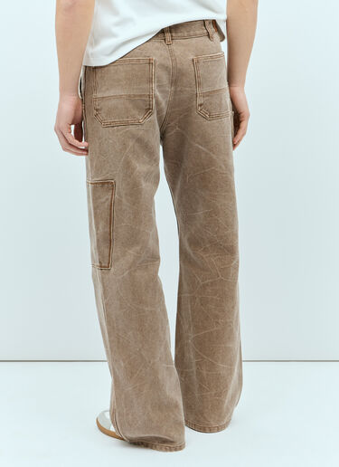 Acne Studios Patch Canvas Pants Brown acn0155010