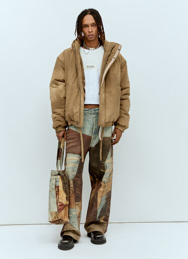 Dyed Puffer Jacket Acne Studios Dyed Puffer Jacket Brown acn0156002