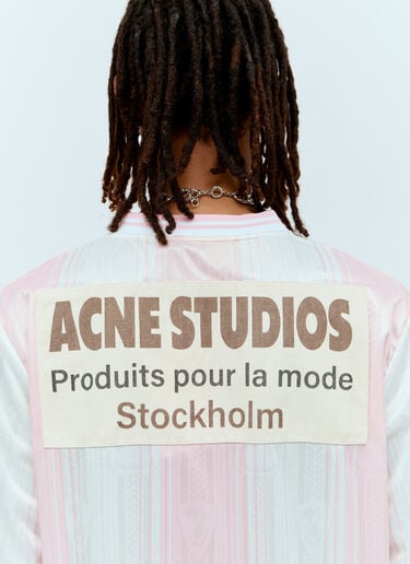 Striped Football Jersey Acne Studios Striped Football Jersey Pink acn0156007