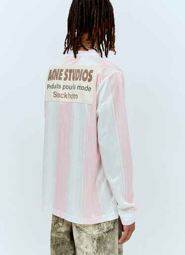 Acne Studios Striped Football Jersey Pink acn0156007