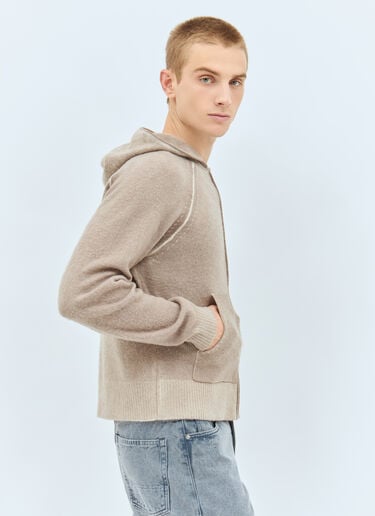 울 혼방 집업 후드 가디건 Acne Studios 울 혼방 집업 후드 가디건 베이지 acn0157020