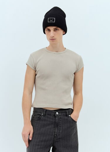 로고 패치 티셔츠 Acne Studios 로고 패치 티셔츠 그레이 acn0157027