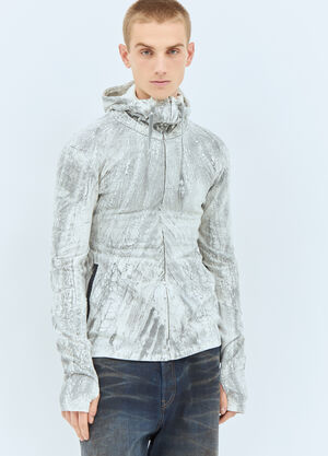 Acne Studios Zippered Dyed Sweatshirt Grey acn0158001