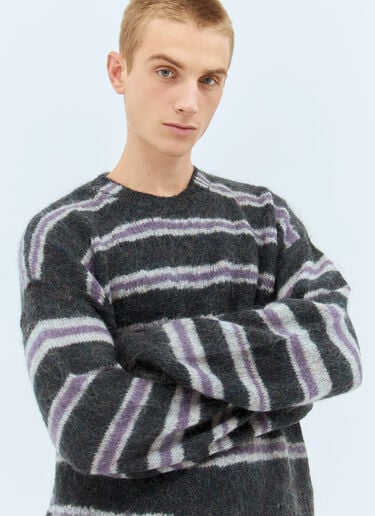 스트라이프 모헤어 혼방 스웨터 Acne Studios 스트라이프 모헤어 혼방 스웨터 그레이 acn0158004