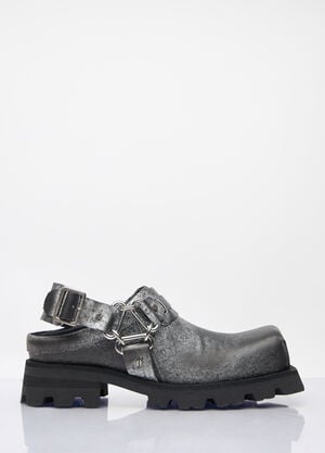 Acne Studios Leather Buckle Mules Black acn0158015