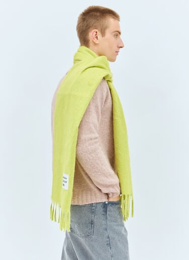 Acne Studios スキニー フリンジ アルパカスカーフ イエロー acn0158025