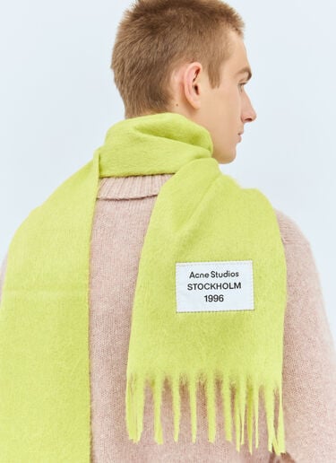 Acne Studios スキニー フリンジ アルパカスカーフ イエロー acn0158025