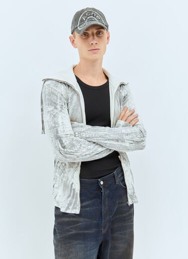 프린트 로고 베이스볼 캡 Acne Studios 프린트 로고 베이스볼 캡 그레이 acn0158031