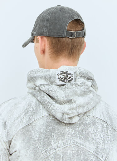 Acne Studios 프린트 로고 베이스볼 캡 그레이 acn0158031